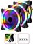3 Adet 120MM Rainbow Rgb Kasa Fanı 12 cm Renkli Gökkuşağı Fanı 1