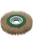 T 27704/125 Saçaklı Daire Fırça, Yeşil/gri/prinç, 125 mm 1