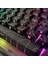 Mekanik Klavye Kontur Keycaps Seti- 97 Tuş Şeffaf Rgb Uyumlu Çizgili Tuş Takımıı 5