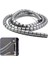 1 mt x 16 mm Spiral Boru Kablo Kanalı Kablo Fiş Düzenleyici Toplayıcı Kordon Kablo Tutucu Gri (1 Adet) 1