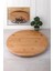 American 34 cm Bambu Ahşap Döner Standlı Sunum Servis Pizza Kahvaltı Tahtası 1