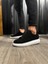 J044 Bağcıklı Ortopedik Taban Erkek Günlük Süet Sneaker Spor Ayakkabı Bt Siyah 3