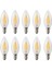 LED Ampul 4W E14 Ince Duy Dimmerli Gün Işığı 3200K Lambam 10 Adet ERD25 Düz Mum Ampul 1