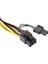 Pci E 8 Pin (6+2) 2x Pci-E Ekran Kartı Power Çoklayıcı Kablosu 4302 2