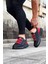 J029 Bağcıksız 3 Bant Lastikli Legend Ortopedik Taban Erkek Sneaker Günlük Ayakkabı St Siyah/kırmızı 4
