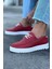 J506 Bağcıklı Ortopedik Taban Erkek Sneaker Günlük Ayakkabı Bt Kırmızı 1