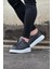 J010 Bağcıksız Fermuarlı Ortopedik Taban Erkek Sneaker Günlük Ayakkabı Bt Gri 3