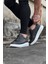 J010 Bağcıksız Fermuarlı Ortopedik Taban Erkek Sneaker Günlük Ayakkabı Bt Gri 4