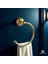 Isaoğlu Yapı Gold Havluluk Klasik Vintage Tasarım Pirinç Materyal Paslanmaz Gold Banyo Havluluğu 1