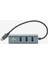 Type-C To Lan ve 3x USB Alüminyum Adaptör Gri 1