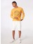 Turuncu Bisiklet Yaka Relaxed Fit Erkek Sweatshirt DS4M-SWT3237 3