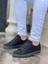 J122 Bağcıklı Ortopedik Taban Günlük Süet Erkek Spor Sneaker Ayakkabı St Siyah 1