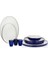 Adel Navy Blue Yemek Takımı 56 Parça-Lacivert 6