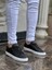 J122 Bağcıklı Ortopedik Taban Günlük Erkek Spor Sneaker Ayakkabı Bt Siyah 3