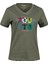 Alone Baskılı V Yaka Kadın T-Shirt 403 1