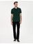 Koyu Yeşil Slim Fit Basic Tişört 3