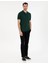 Koyu Yeşil Slim Fit Basic Tişört 4