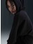 FV8076-010 W Nk One Tf Po Hoodıe Po Siyah Kadın Kapüşon Normal Düz Sweatshirt 3