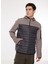 Gri Erkek Kapüşon Yaka Relaxed Fit Sweatmont D3WM-SWT18 1