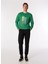 Yeşil Erkek Bisiklet Relaxed Baskılı Sweatshirt D4WM-SWT3212 2