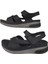 Siyah Cırtlı Anatomik Comfort Sandalet 4