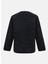 Siyah Erkek V Yaka Bol Kesim Polar Sweatshırt G79060020_M Heavy Pile Cardigan 2