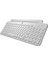 BT-K99 Bluetooth & Wireless Kablosuz Klavye Standlı Beyaz Telefon Pc Tablet Tv Laptop Mac Uyumlu 1