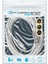 USB Yazıcı Kablosu 5 mt 2.0 Şeffaf SL-U2005 * AC-UP05 2