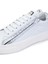 Kadın Hakiki Deri Beyaz/gümüş Sneakers & Spor Ayakkabı 3