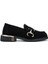 Gri Kadın Süet Loafer 1061 2244 Bn Ayk SK24-25 1