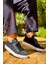 J110 Bağcıklı Ortopedik Taban Triko Erkek Spor Sneaker Ayakkabı Bt Siyah 1