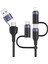 Pd 60W USB C Çok Hızlı Şarj Kablosu Naylon Örgülü Kablo 5&apos;i 1 Arada 3A Usb/c Tipi C/mikro/telefon Hızlı Senkronizasyon Şarj Adaptörü Dizüstü Bilgisayar/tablet ile Uyumlu 1