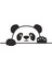 Master Bagajdan Bakan Panda Sticker Etiket Çıkartma Pc Laptop Araba Oto Motor 20 cm 1