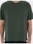 Koyu Yeşil Comfort Fit Basic Tişört 6