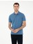 Koyu Mavi Slim Fit Basic Tişört 1