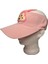 2-8 Yaş Kız Çocuk Açık Pembe Renk Rabbit Figürlü Yazlık Vizör Şapka 1