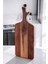 Doğal Akasya Ahşap Kesme Tahtası Saplı, Et, Peynir, Ekmek, Sebze ve Meyve Servis Tepsisi Için Ahşap Mutfak Doğrama Tahtası (46 * 18.5 * 1.5cm) 2