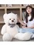Sevimli Peluş Şaşkın Ayı 80 cm - Sevgiliye Özel Hediye Beyaz 1