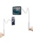 90 cm Akrobat Esnek Tablet ve Telefon Tutucu Stand Beyaz 2