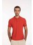 Teal Polo Yaka Erkek Tişört Kırmızı 4