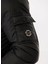 Siyah Erkek Kapüşon Yaka Standart Fit Puffer Mont C4WM-MNT4001 5