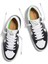 421401W74M -Vallely Leather Accents Beyaz - Siyah Deri Erkek Günlük Spor Ayakkabı 4