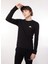 Bisiklet Yaka Düz Siyah Erkek T-Shirt M6474 098 Black 1