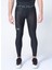 1361586-UA Hg Armour Leggings Siyah - Beyaz Erkek Tayt 2