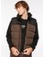 People By Fabrika Siyah Kadın Normal Kalıp Puffer Mont MKAW22-37 3