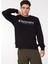 Siyah Erkek Bisiklet Yaka Relaxed Fit Sweatshirt D3WM-SWT25 3