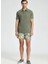 Saf Keten Haki Polo Yaka T-Shirt 2