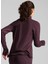 Bordo Kadın Normal Düz T-Shirt 52317044 Run Favorıte 1/4 Zıp W 5