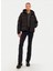 Siyah Kadın Fermuarlı Normal Düz Mont 62648901 Poly Puffer Jacket 2