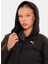 Siyah Kadın Fermuarlı Normal Düz Mont 62648901 Poly Puffer Jacket 3